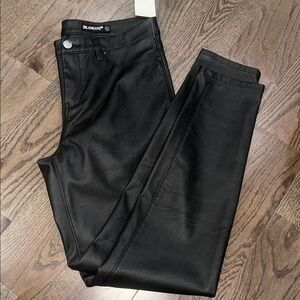 Faux leather pants